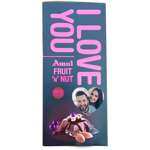 Classic I Love You Personalized Photo Fruit n Nut Bar