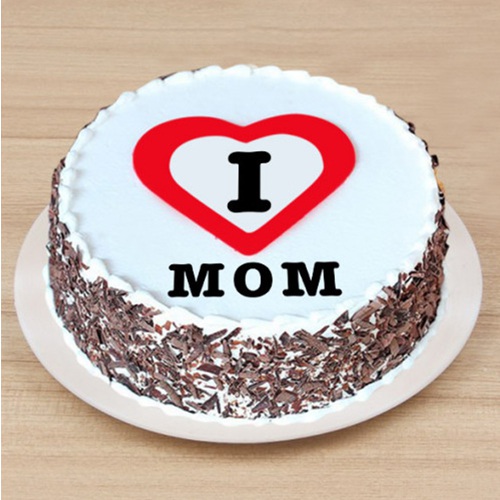 Delectable I Love Mom Black Forest Cake