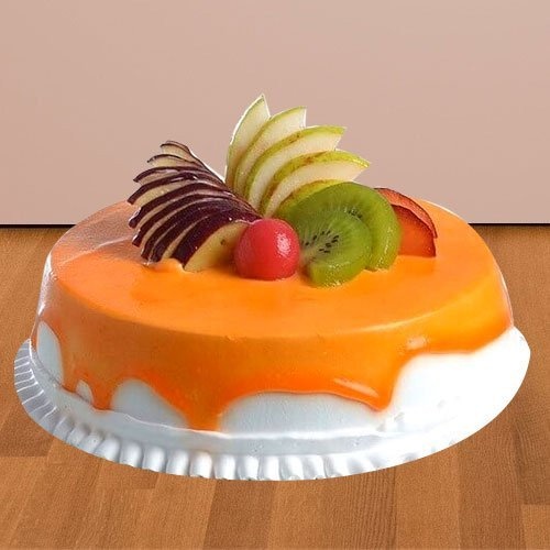 Gluttony�s Luxury 1/2 Kg Fresh Fruit Cake