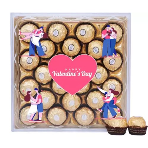 Attractive Valentines Day Ferrero Rocher Customized Box