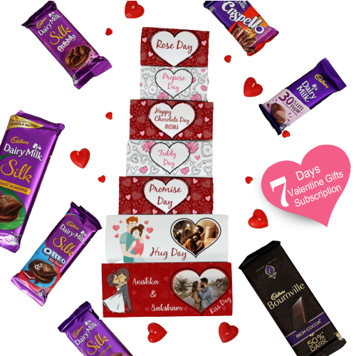 Valentine Week Special Set of 8 Branded Chocolates