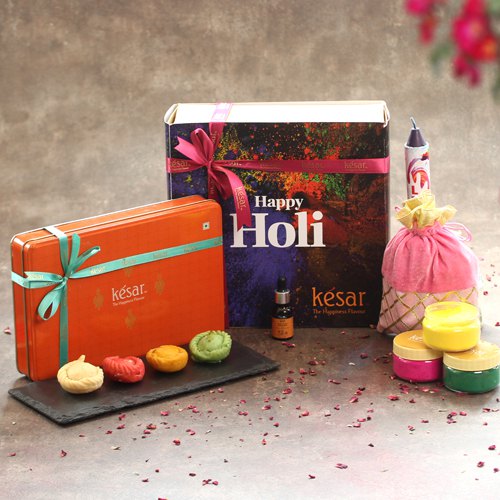 Delicious Assorted Chandrakala with Essential Oil N Holi Assortments