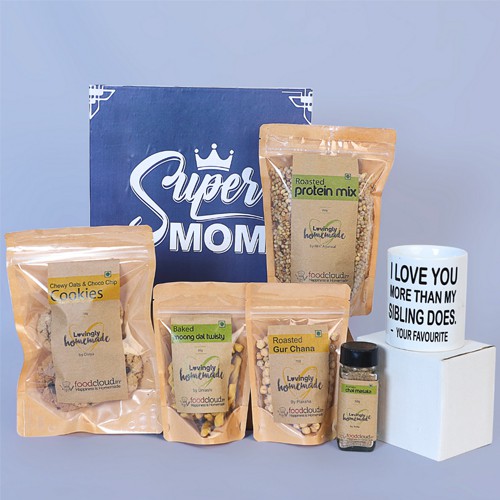 Delectable Mothers Day Treats with Mug Combo Gift
