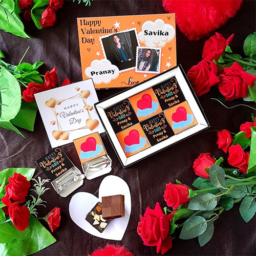 Exquisite Valentines Day Chocolates Assortment Box