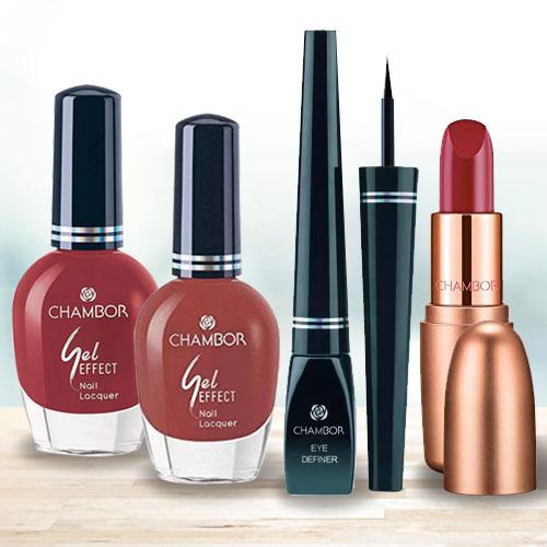 Exclusive Chambor Eye Definer Nail Lacquer N Lipstick