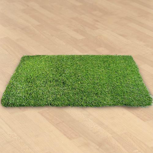 Trendy Home Rectangular Artificial Polyester Grass Doormat
