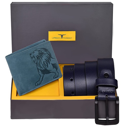 Exclusive Urban Forest Mens Leather Wallet N Belt Combo