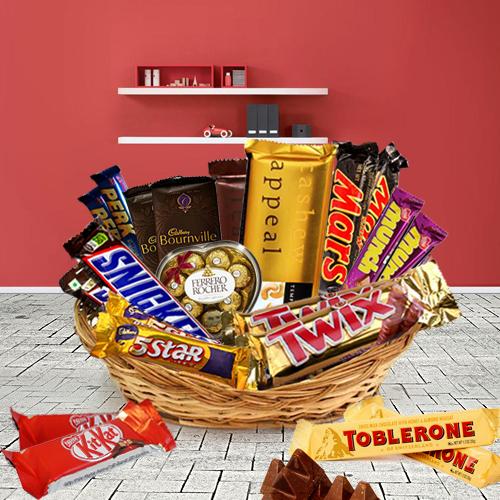 Lovely Basket of Assorted Chocolates