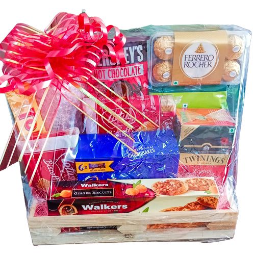 Captivating Assorted Snacks Gift Basket