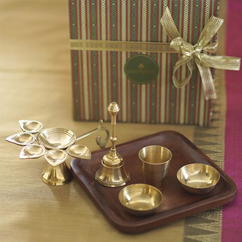 Sacred Panchmukhi Pooja Set Gift Box