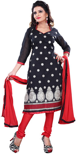 Exclusive Women�s Collection of Black Printed Salwar