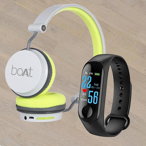 Marvelous Smart Watch N Boat On-Ear Headphone